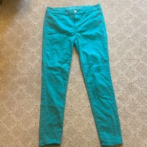 American Eagle Outfitters Vibrant Teal Skinny Jeans
